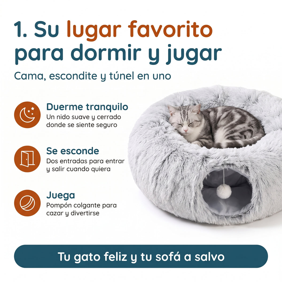 Su lugar favorito para dormir y jugar