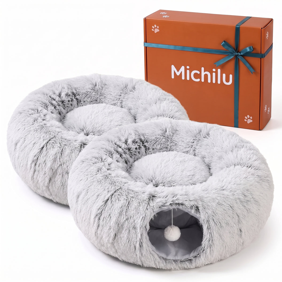 Pack x2 túnel cama para gatos Michilu